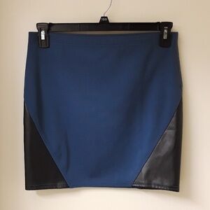 Victoria's Secret Faux Leather Trim Mini Skirt